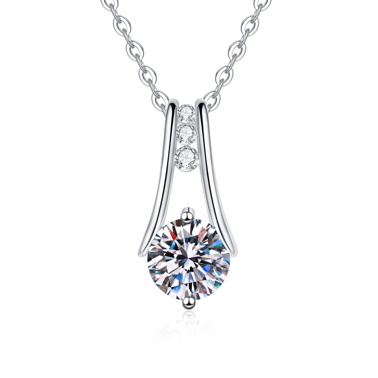 1 Carat Teardrop Pendant 18–20 Inch Chain