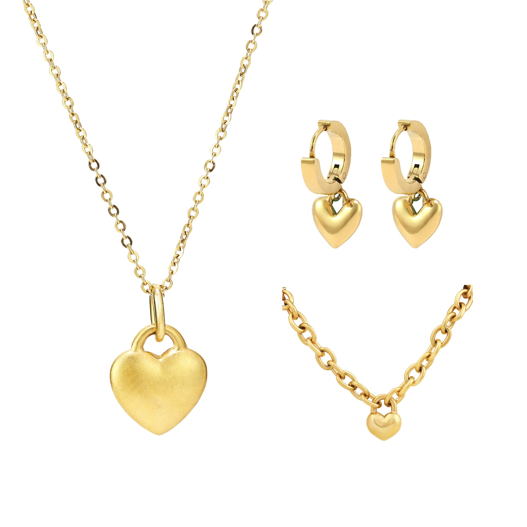 Necklace& bracelet newest set gold plated 1