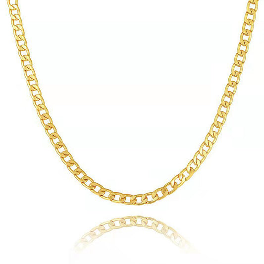14K Gold Plated Miami Cuban Chain for Women