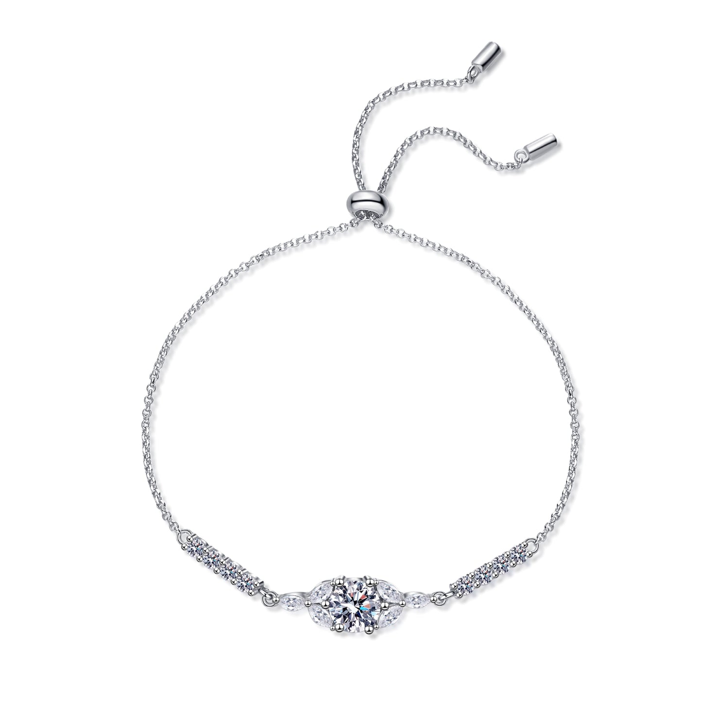 1 Carat Moissanite & Zircon Bracelet -Moissanite Jewelry for Women