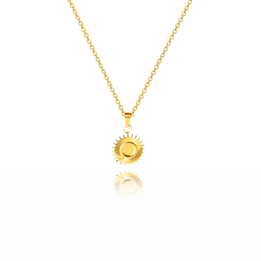 14K Gold-Plated Sunshine Pendant Necklace