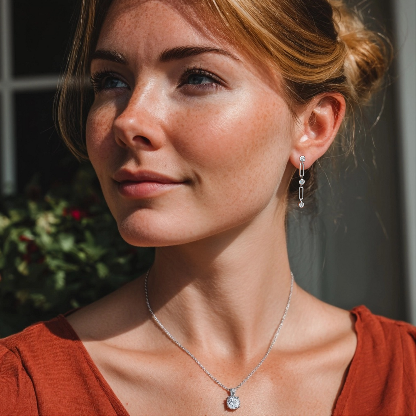 Moissanite Dangle Earrings for Women