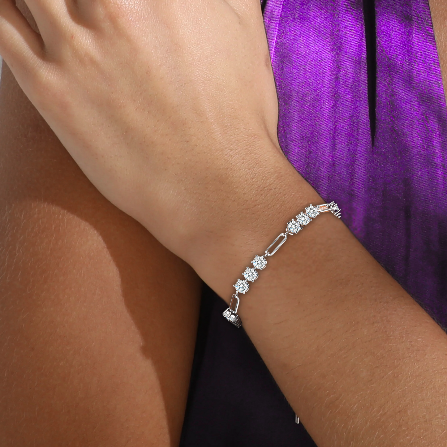 Moissanite Tennis Bracelet for Women