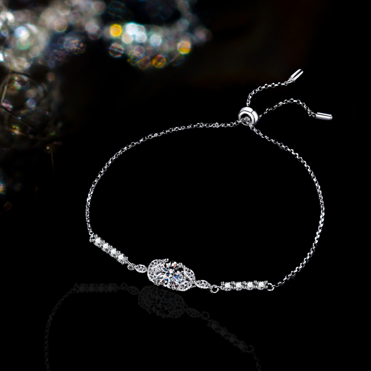 1 Carat Moissanite & Zircon Bracelet -Moissanite Jewelry for Women