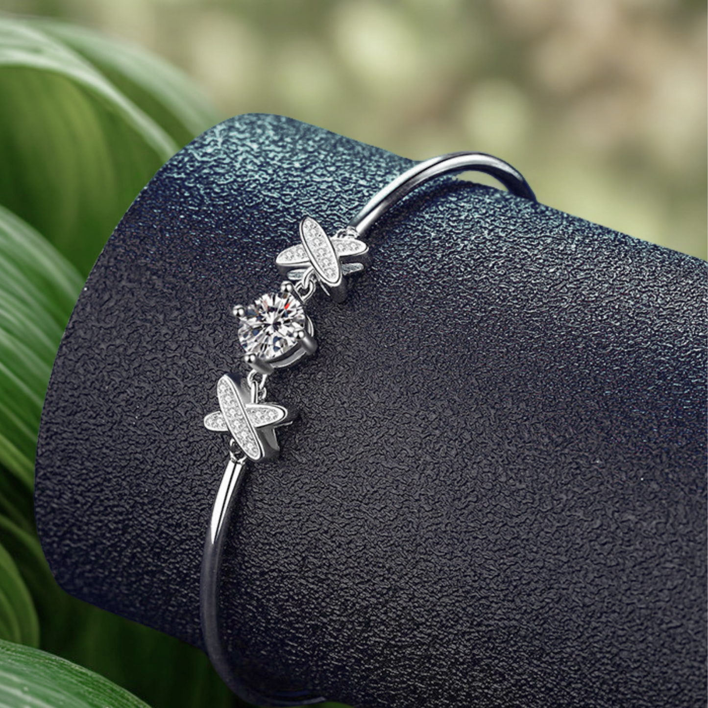 1 Carat X Letter Moissanite Bracelet - Moissanite Gemstone Jewelry for Women