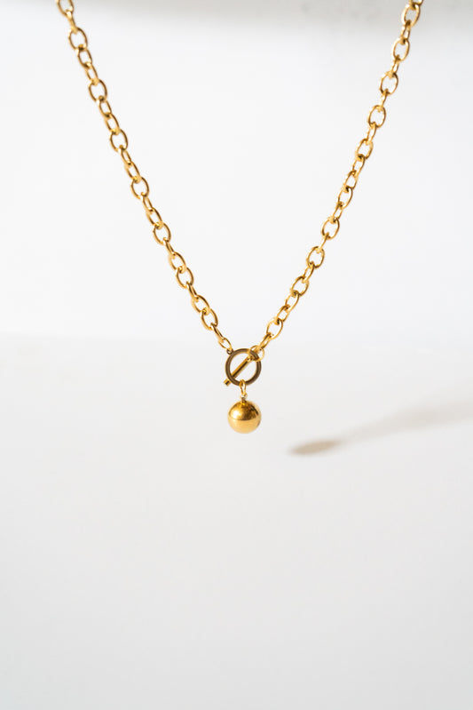 14K Gold-Plated Fall Pendant Necklace
