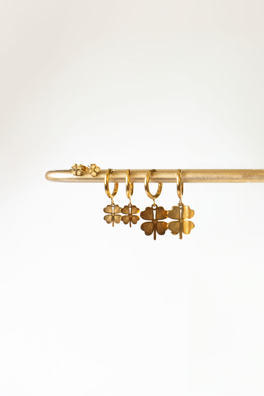 14K Gold-Plated  Lucky Bundle Hoops