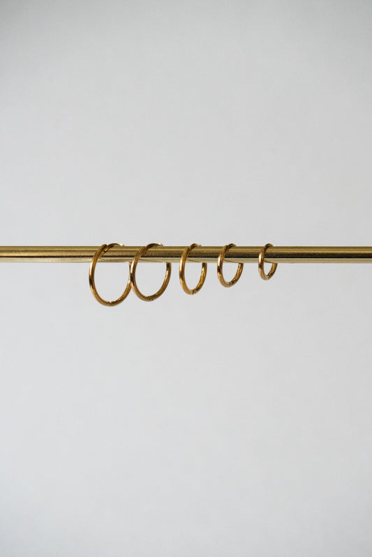 Classic Gold Hoops - 1.6mm