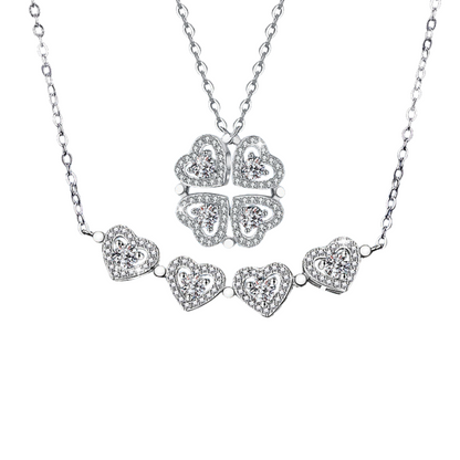 2-in-1 Moissanite Pendant Necklace for Women