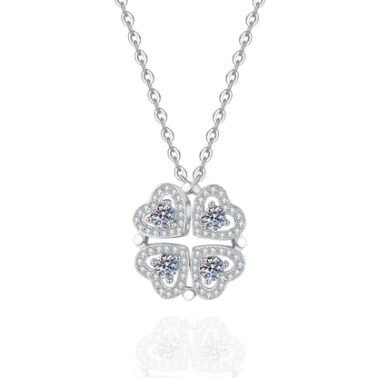 2-in-1 Moissanite Pendant Necklace for Women