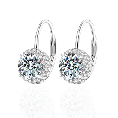 Moissanite Huggie Hoop Earrings for Women