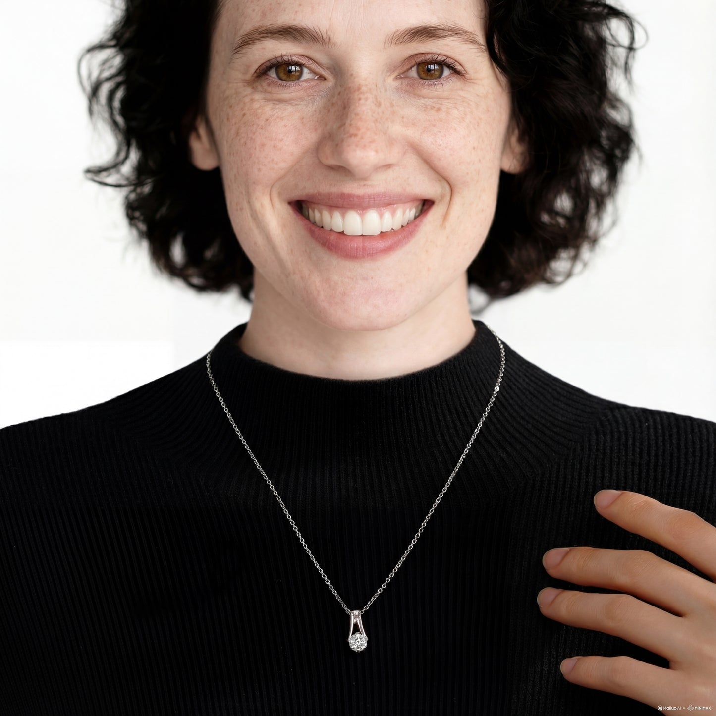 1 Carat Teardrop Pendant  18–20 Inch Chain