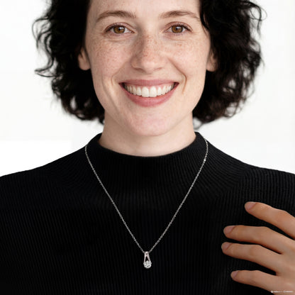 1 Carat Teardrop Pendant  18–20 Inch Chain