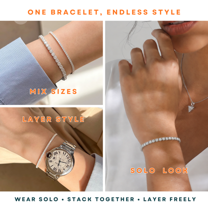 Moissanite Tennis Bracelet 3 Sizes