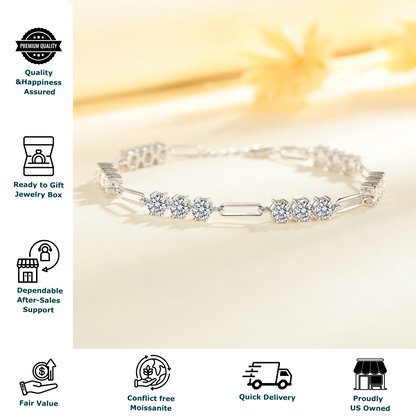 Moissanite Tennis Bracelet for Women