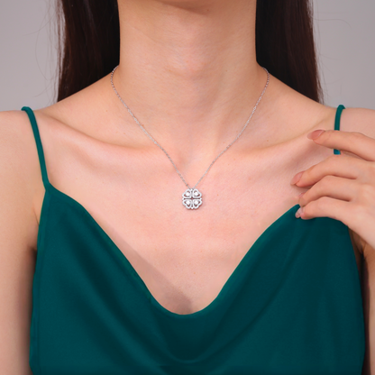 2-in-1 Moissanite Pendant Necklace for Women