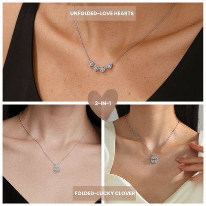 2-in-1 Moissanite Pendant Necklace for Women