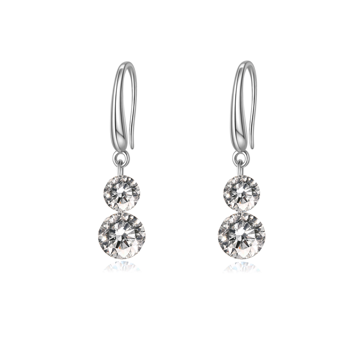 3 Carat (1.5 * 2)  Moissanite Dangle Earrings for Women
