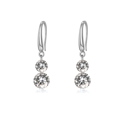 3 Carat (1.5 * 2)  Moissanite Dangle Earrings for Women