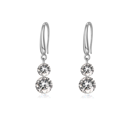 3 Carat (1.5 * 2)  Moissanite Dangle Earrings for Women