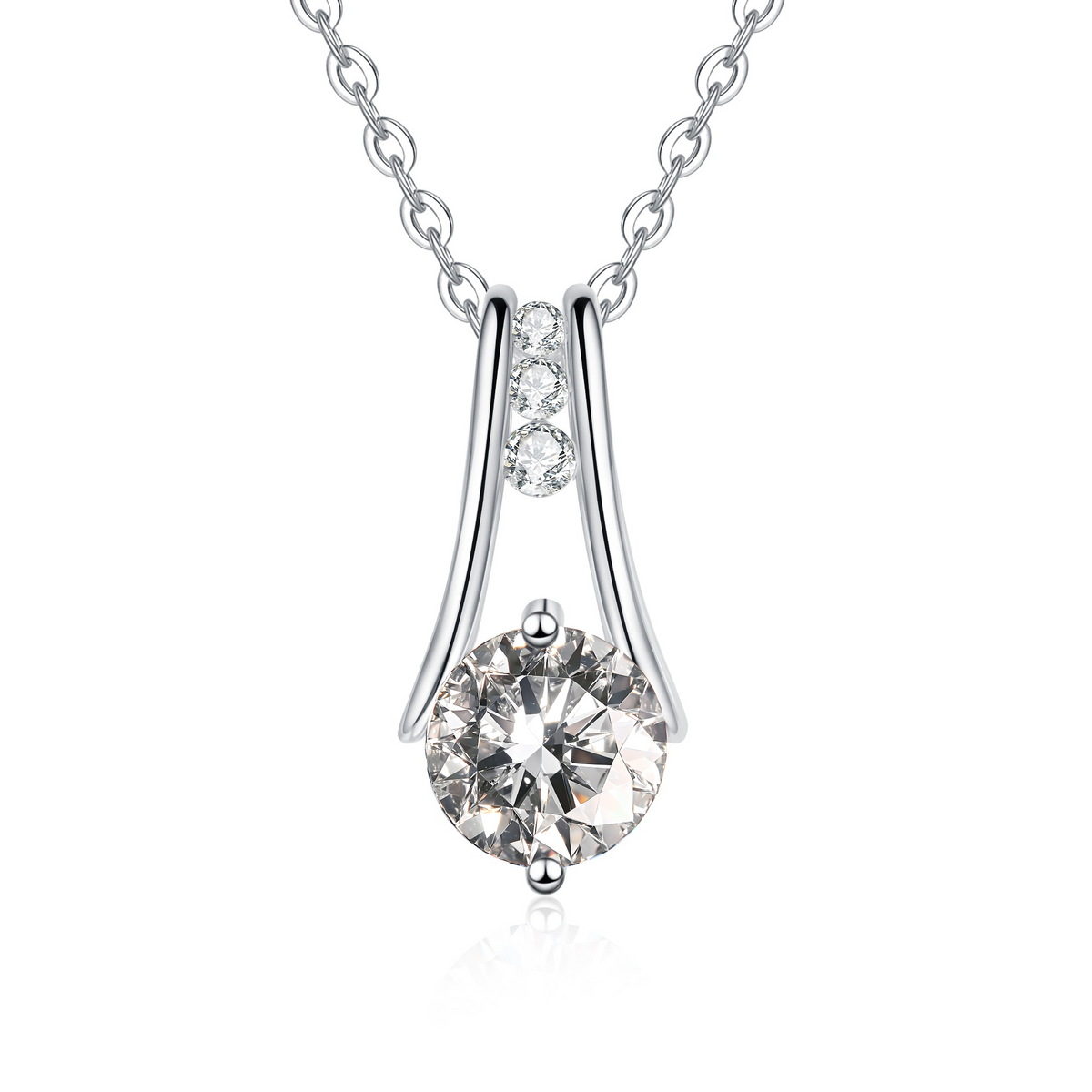 1 Carat Teardrop Pendant  18–20 Inch Chain