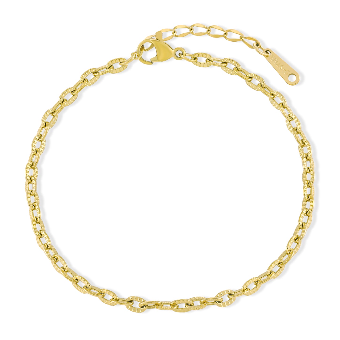 callalove 14K Gold Plated Thin Cable Chain Bracelet for Women - Waterproof Tarnish Free 7''