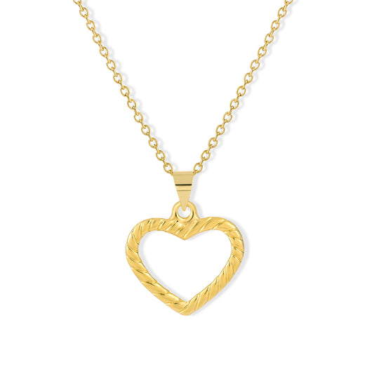 Hollow Heart Pendant Minimalist Necklaces for Women