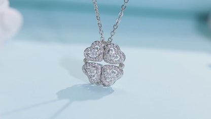 2-in-1 Moissanite Pendant Necklace for Women