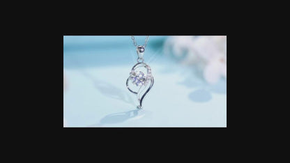1 carat Heart-Shaped Moissanite Pendant Necklace for Women