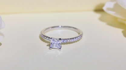 Moissanite Promise Ring for Women