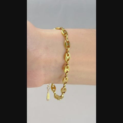 Thin Mariner Chain Bracelet for Women